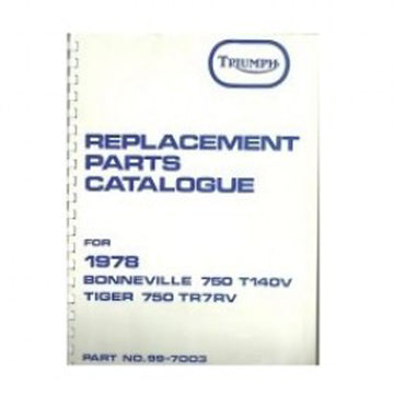 Triumph Ersatzteilbuch 1978